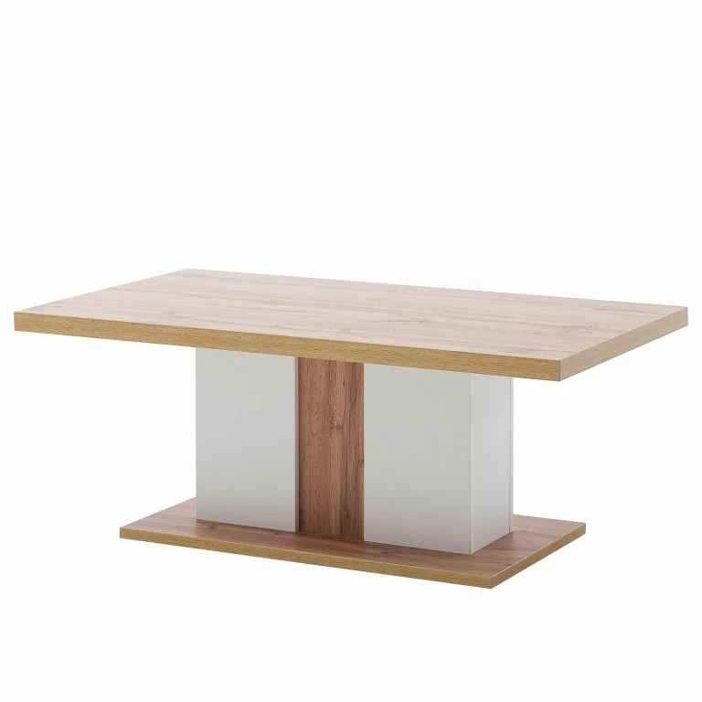loftscape Loftscape Table basse Mundai – Blanc alpin / Imitation chêne de Wotan