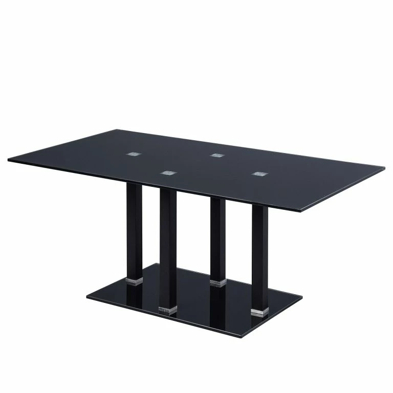loftscape Loftscape Table basse Narva – Verre / Métal – Noir