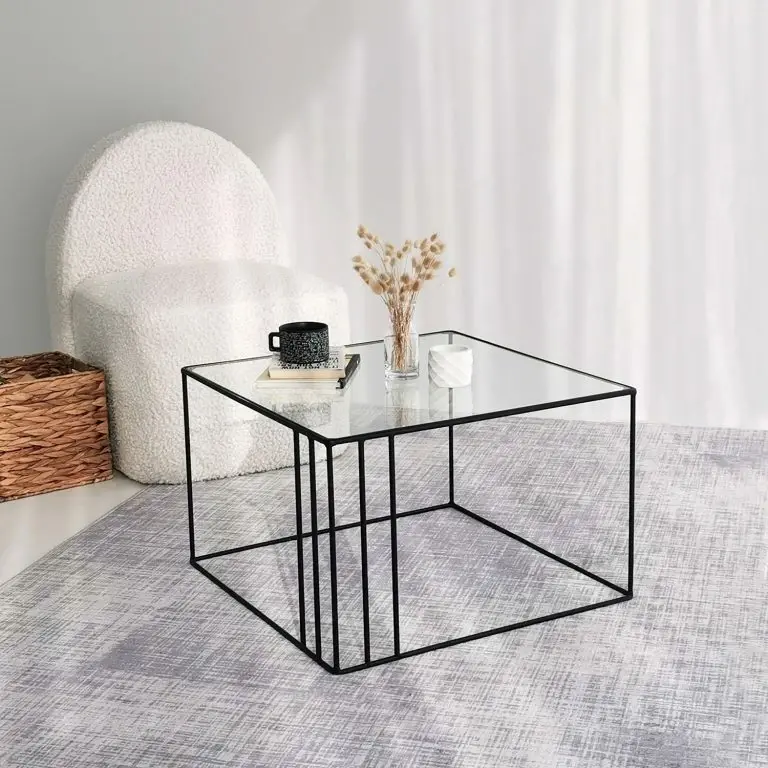 Loftscape Loftscape Table Basse Osiris – Verre / Métal – Noir