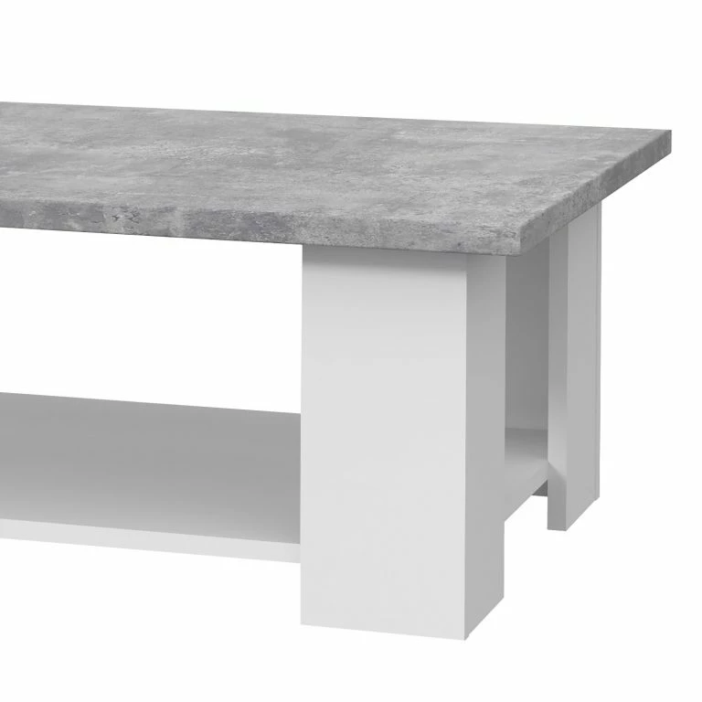 Loftscape Loftscape Table Basse Potom I – Imitation Béton / Blanc