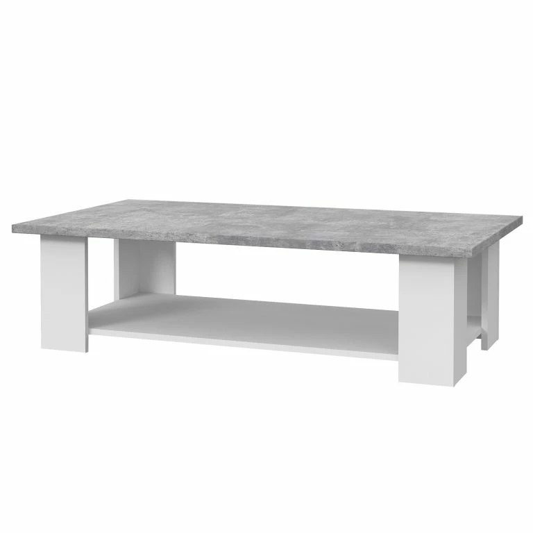 loftscape Loftscape Table basse Potom I – Imitation béton / Blanc