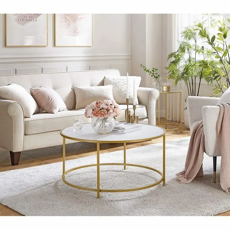 Loftscape Loftscape Table Basse Poygan II – Blanc / Doré