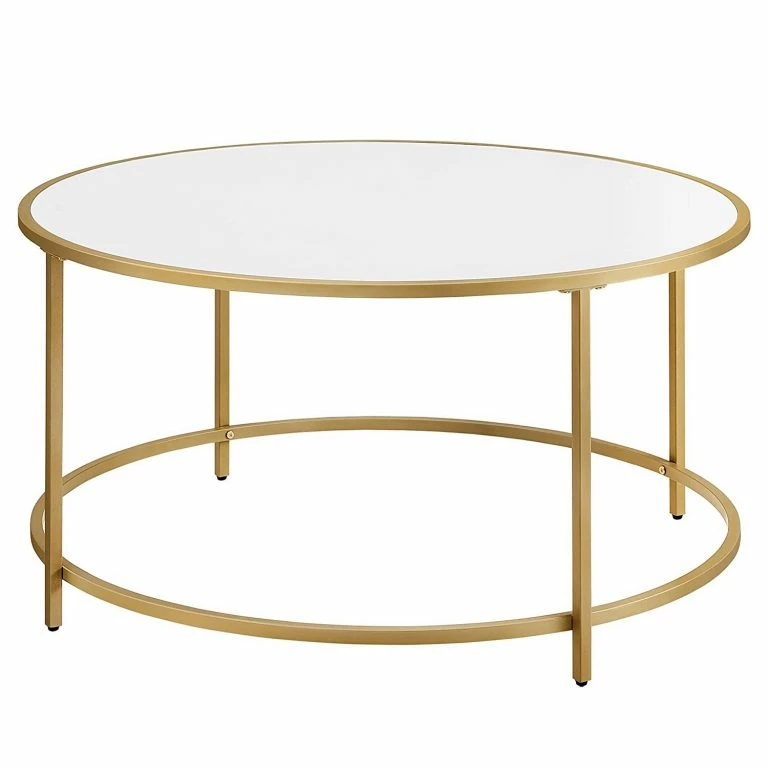 loftscape Loftscape Table basse Poygan II – Blanc / Doré