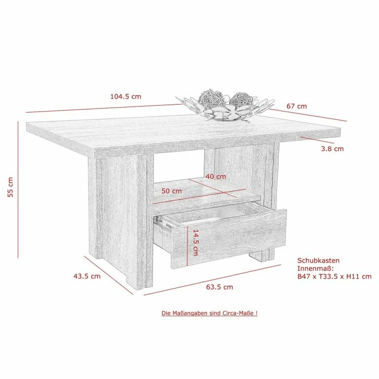 Loftscape Loftscape Table Basse Purnode – Imitation Chêne Sonoma