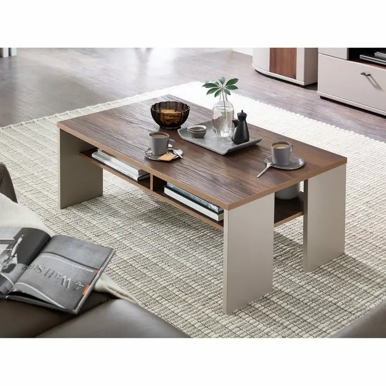 Loftscape Loftscape Table Basse Saida – Cachemire / Imitation Noyer