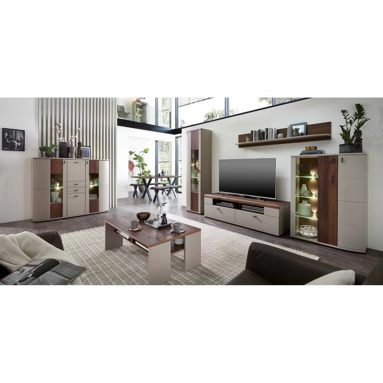 Loftscape Loftscape Table Basse Saida – Cachemire / Imitation Noyer