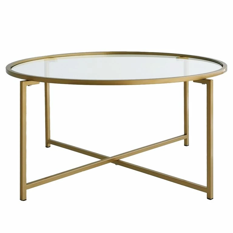 loftscape Loftscape Table basse Sedan II – Verre / Métal – Doré