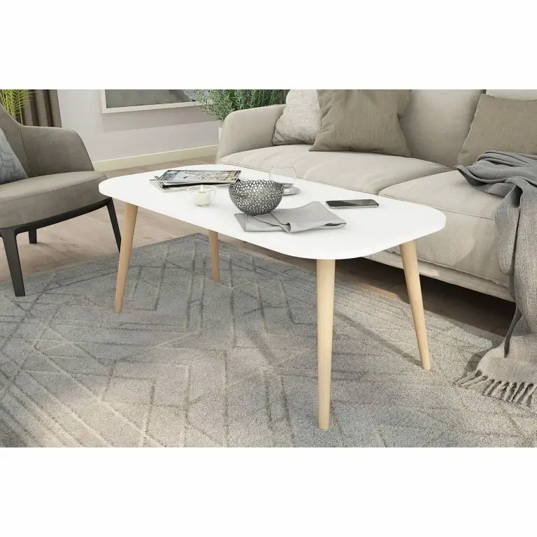 Loftscape Loftscape Table Basse Selaten I – Blanc / Hêtre