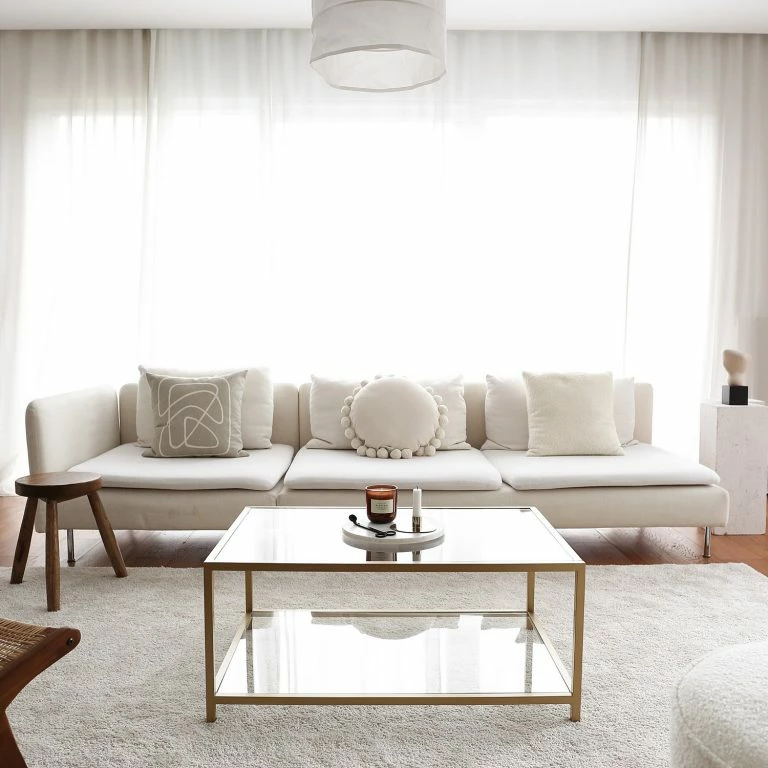 Loftscape Loftscape Table Basse Skod – Verre / Métal – Doré