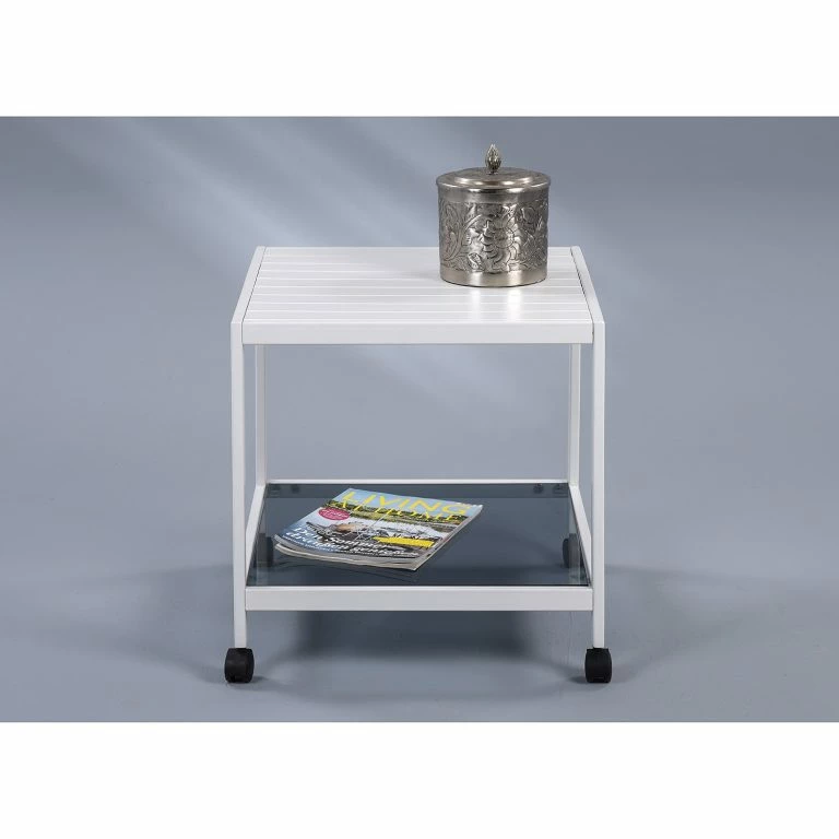 Loftscape Loftscape Table Basse Talsi – Métal / Verre – Blanc