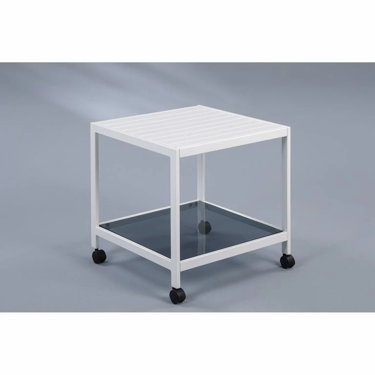 Loftscape Loftscape Table Basse Talsi – Métal / Verre – Blanc