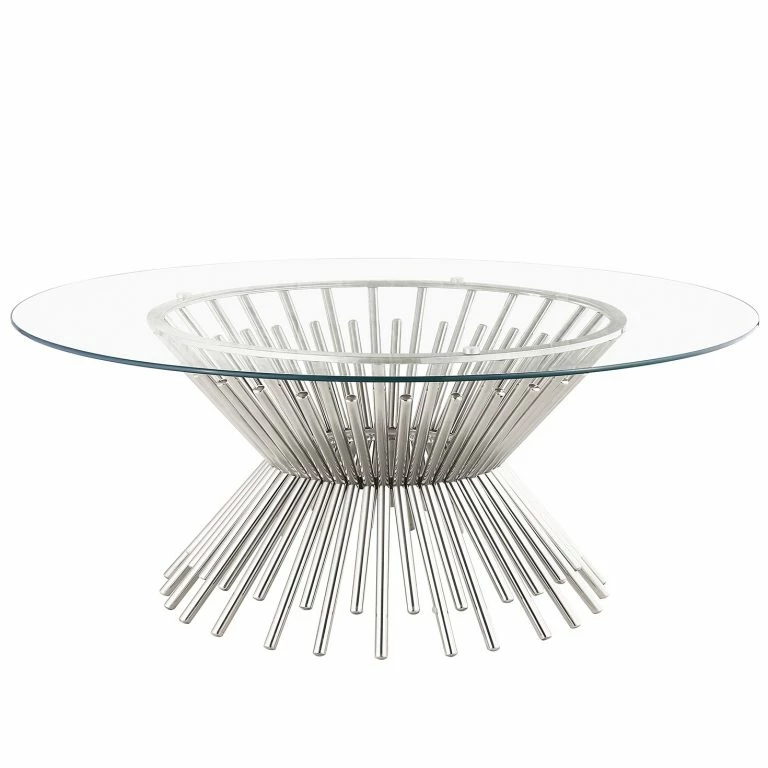 loftscape Loftscape Table basse Thionne – Verre / Acier inoxydable chromé