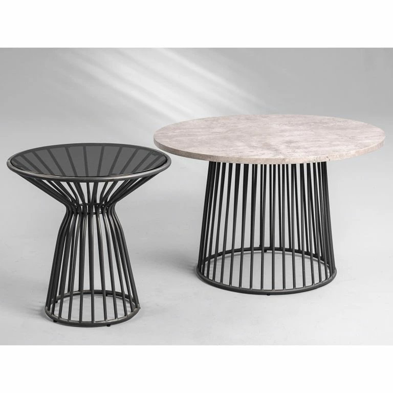 Loftscape Loftscape Table Basse Tuchan – Verre / Métal – Noir