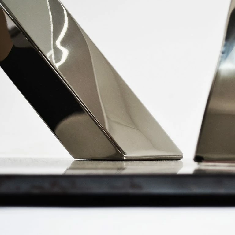 Loftscape Loftscape Table Basse Vareilles II – Verre / Acier Inoxydable Chromé