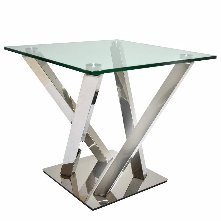 loftscape Loftscape Table basse Vareilles II – Verre / Acier inoxydable chromé
