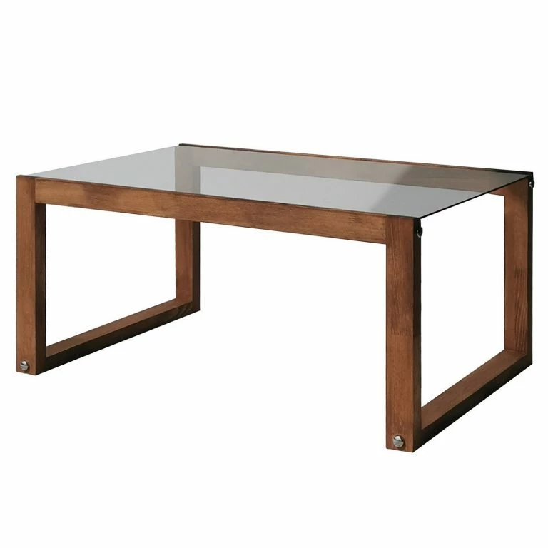 loftscape Loftscape Table basse Veneto – Verre / Pin massif – Epicéa colonial