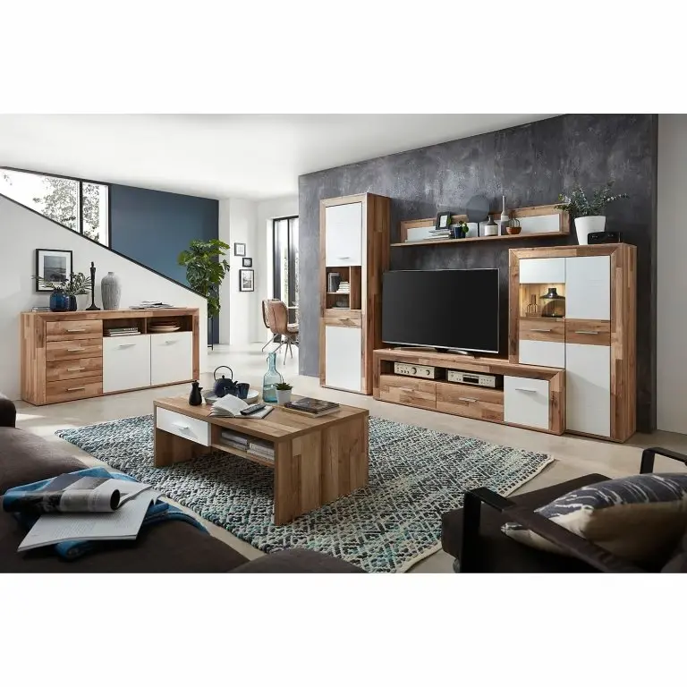 Loftscape Loftscape Table Basse Waverly – Blanc / Imitation Chêne