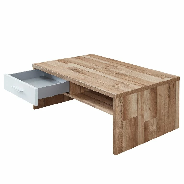 Loftscape Loftscape Table Basse Waverly – Blanc / Imitation Chêne