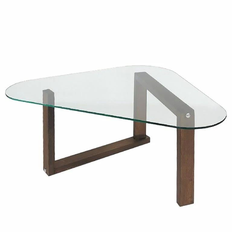 loftscape Loftscape Table basse Yorkton I – Verre / Noyer massif – Noyer