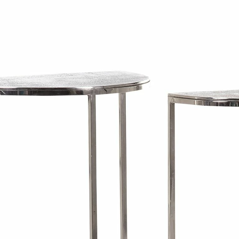 Loftscape Loftscape Tables Gigognes Timba (2 éléments) – Aluminium – Argenté