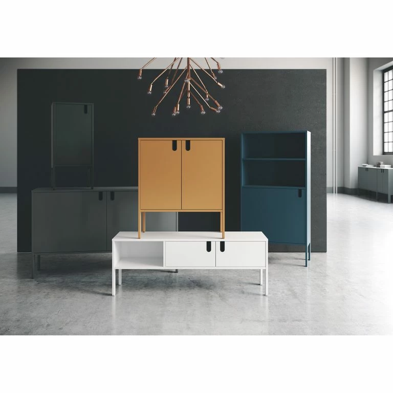 Loftscape Tenzo Meuble TV Uno – Bleu Pétrole