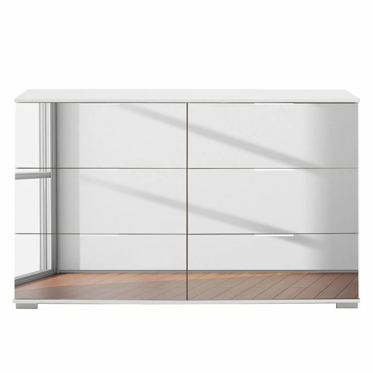 loftscape Wimex Commode Lingga III – Blanc / Miroir