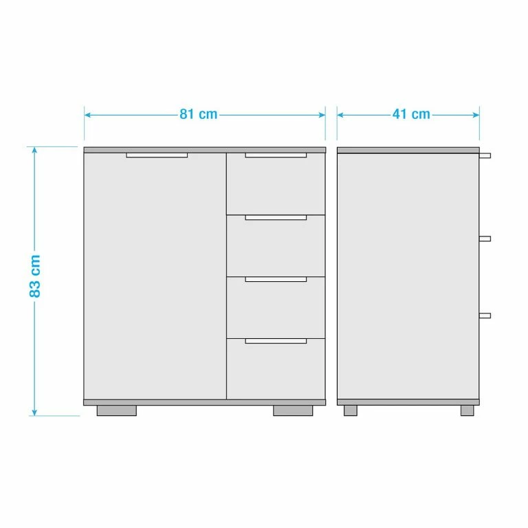 Loftscape Wimex Commode Nadja – Blanc