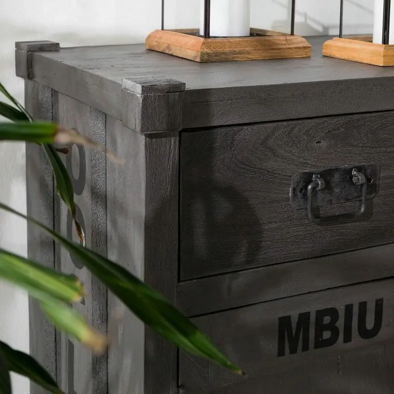 Loftscape Wolf-Möbel Buffet Container – Acacia Gris