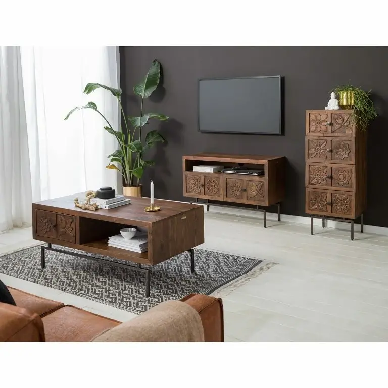 Loftscape Wolf-Möbel Commode Carving – Acacia Massif