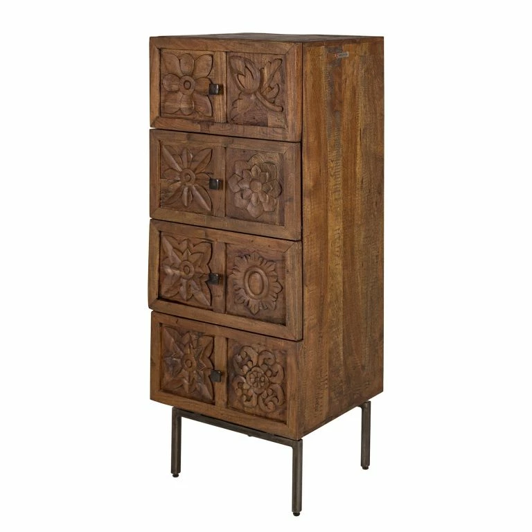 loftscape Wolf-Möbel Commode Carving – Acacia massif