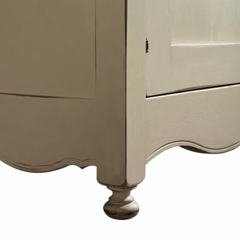 Loftscape Maison Belfort Buffet Azjana – Pin Massif – Ivoire