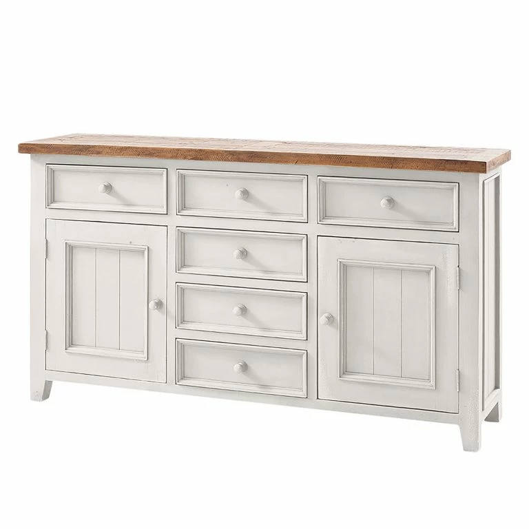 Loftscape Maison Belfort Buffet Balignton I – Pin Massif – Blanc