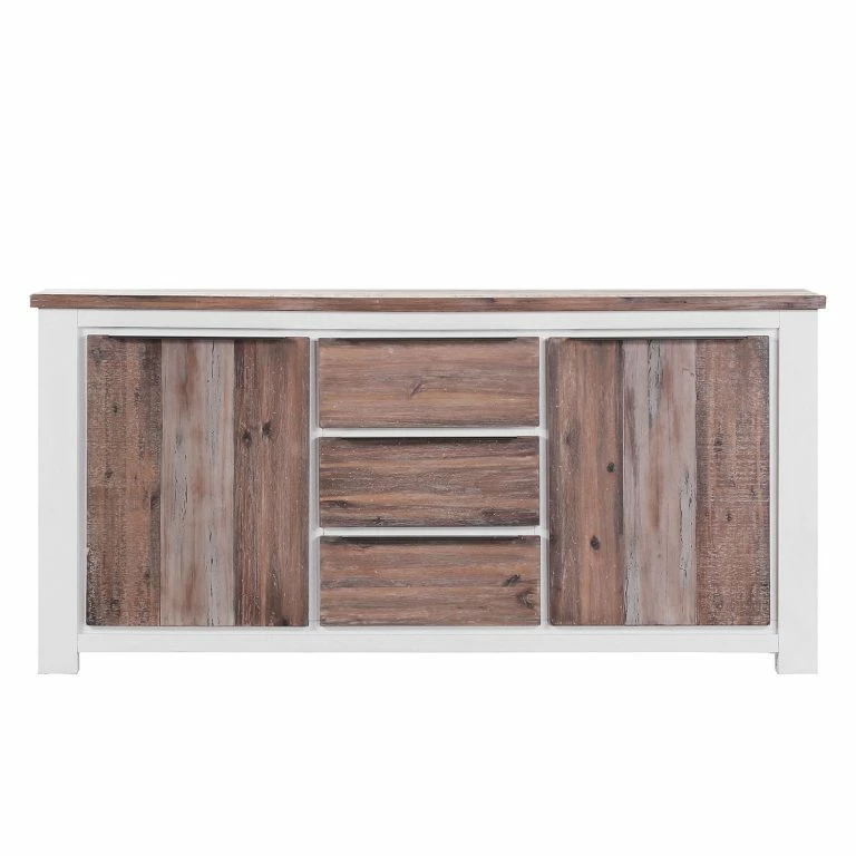 Loftscape Maison Belfort Buffet Doral – Acacia Partiellement Massif Marron / Blanc