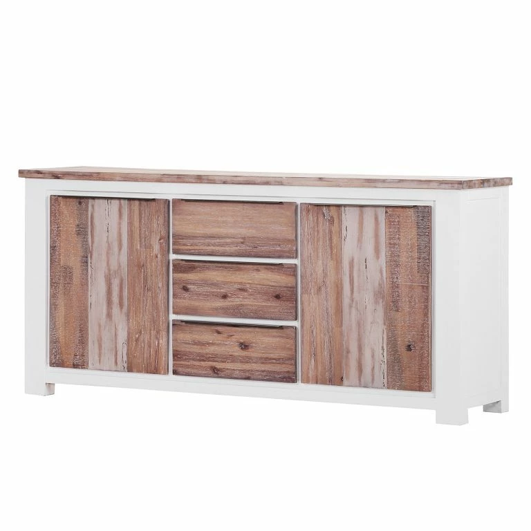 loftscape Maison Belfort Buffet Doral – Acacia partiellement massif Marron / Blanc