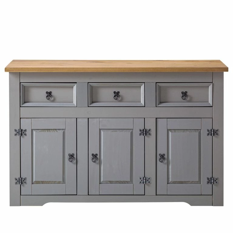 Loftscape Maison Belfort Buffet Finca Rustica – Pin Massif – Pin Gris