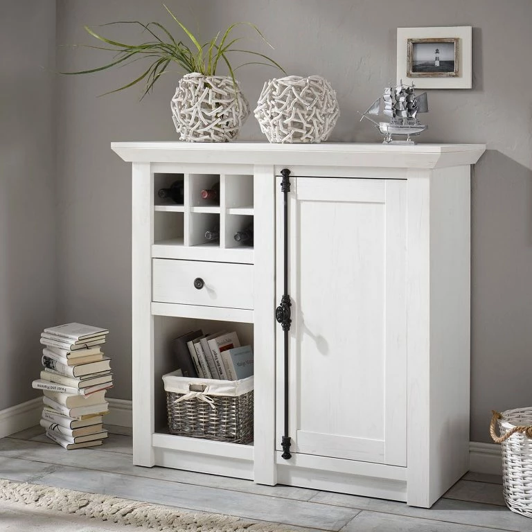 Loftscape Maison Belfort Buffet Geestland II – Imitation Pin Blanc