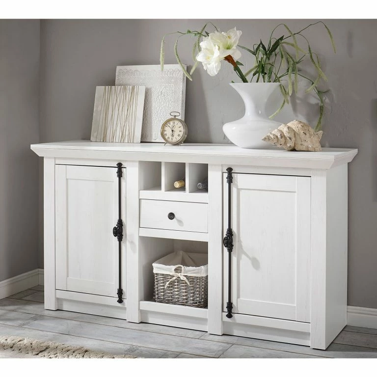 Loftscape Maison Belfort Buffet Geestland – Imitation Pin Blanc