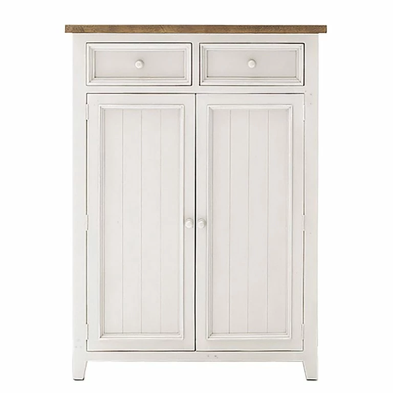 Loftscape Maison Belfort Buffet Haut Balignton – Pin Massif – Blanc