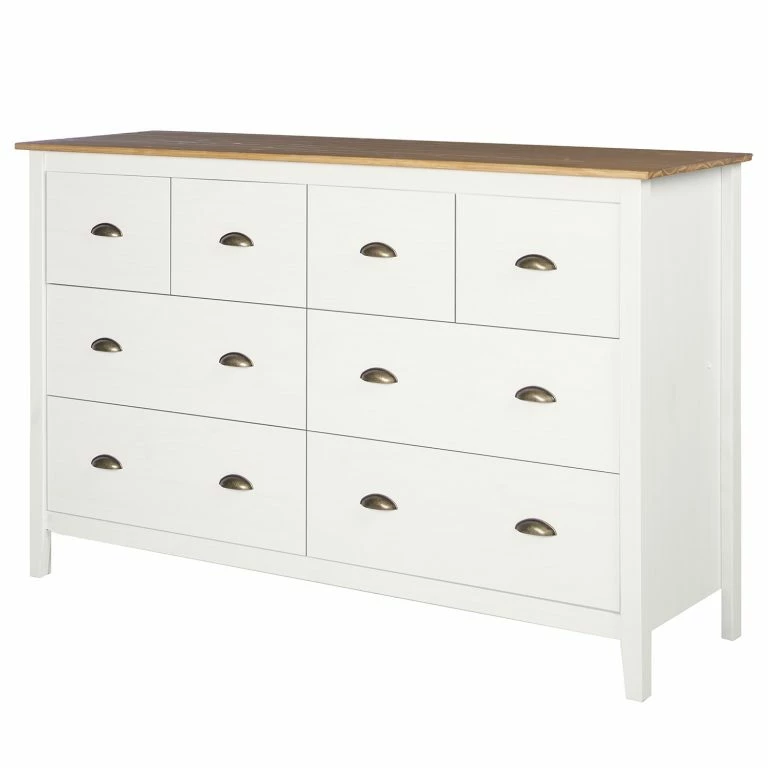 loftscape Maison Belfort Buffet Rivery II – Pin massif – Blanc