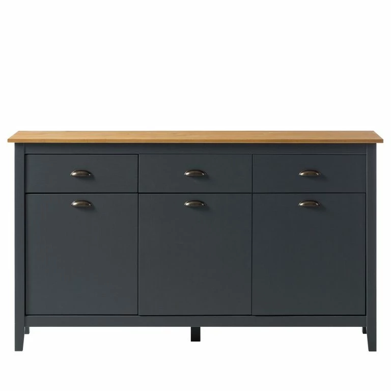 Loftscape Maison Belfort Buffet Rivery – Pin Massif – Anthracite