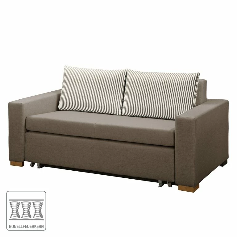 Loftscape Maison Belfort Canapé Convertible Latina XVI – Tissu – Taupe – Largeur : 170 Cm
