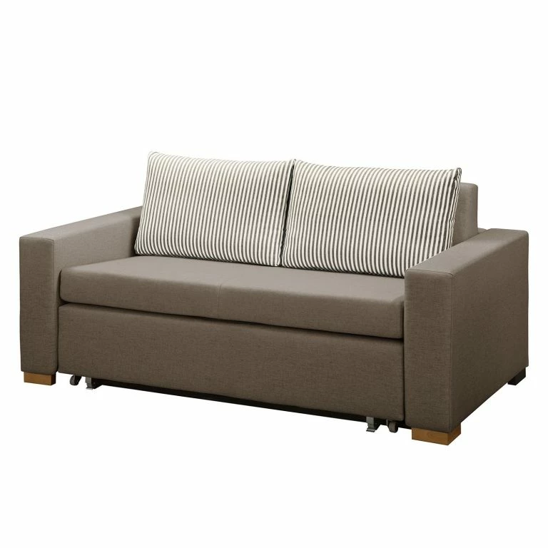 loftscape Maison Belfort Canapé convertible Latina XVI – Tissu – Taupe – Largeur : 170 cm