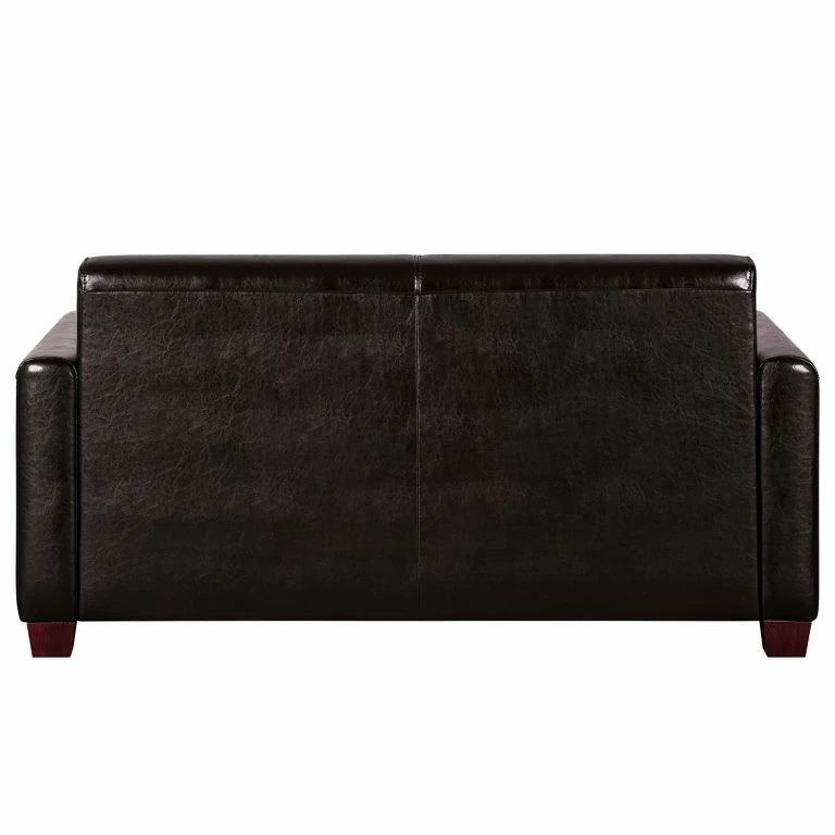 Loftscape Maison Belfort Canapé Fragola (2 Places) – Cuir Véritable Marron Foncé