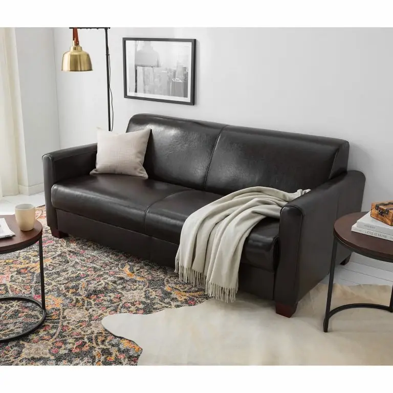 Loftscape Maison Belfort Canapé Fragola (3 Places) – Cuir Véritable Marron Foncé