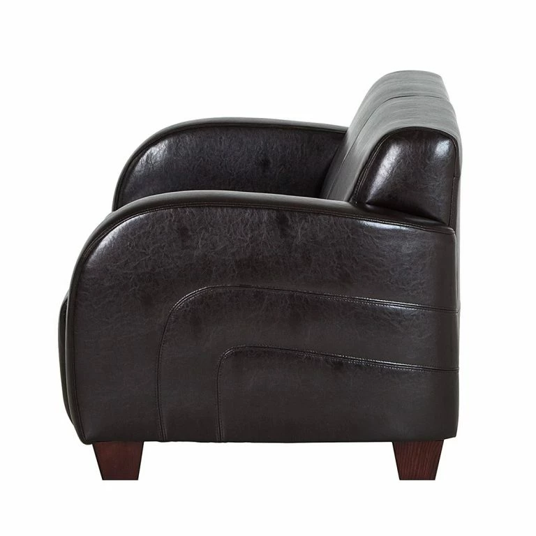 Loftscape Maison Belfort Canapé La Habana (2 Places) – Cuir Synthétique Marron