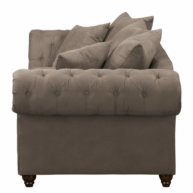 Loftscape Maison Belfort Canapé Pacoa (2 Places) – Aspect Cuir Vieilli – Marron Foncé – Sans Repose-pieds