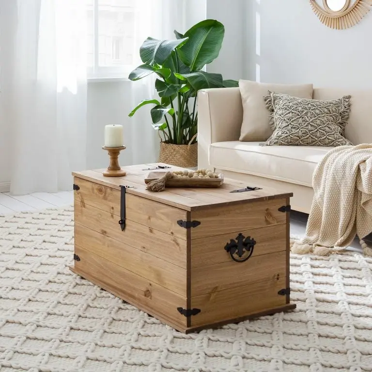 Loftscape Maison Belfort Coffre Finca Rustica – Pin Massif – Epicéa Naturel