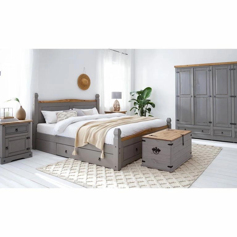 Loftscape Maison Belfort Coffre Finca Rustica – Pin Massif – Pin Gris