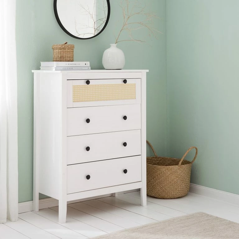 Loftscape Maison Belfort Commode Belleria II – Pin Massif – Blanc