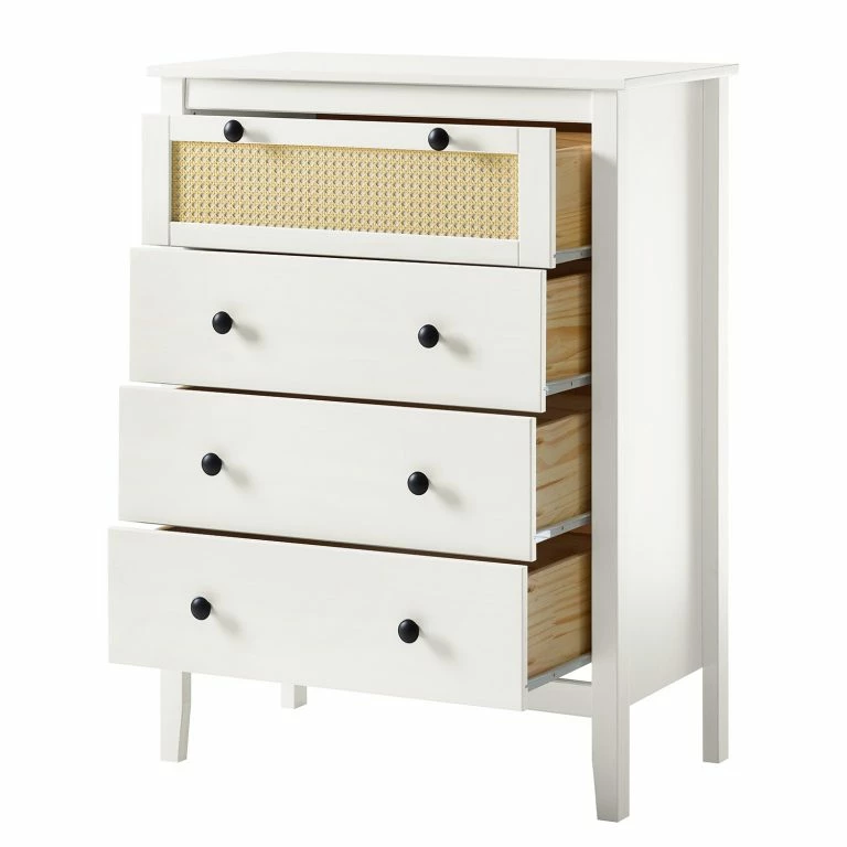 Loftscape Maison Belfort Commode Belleria II – Pin Massif – Blanc